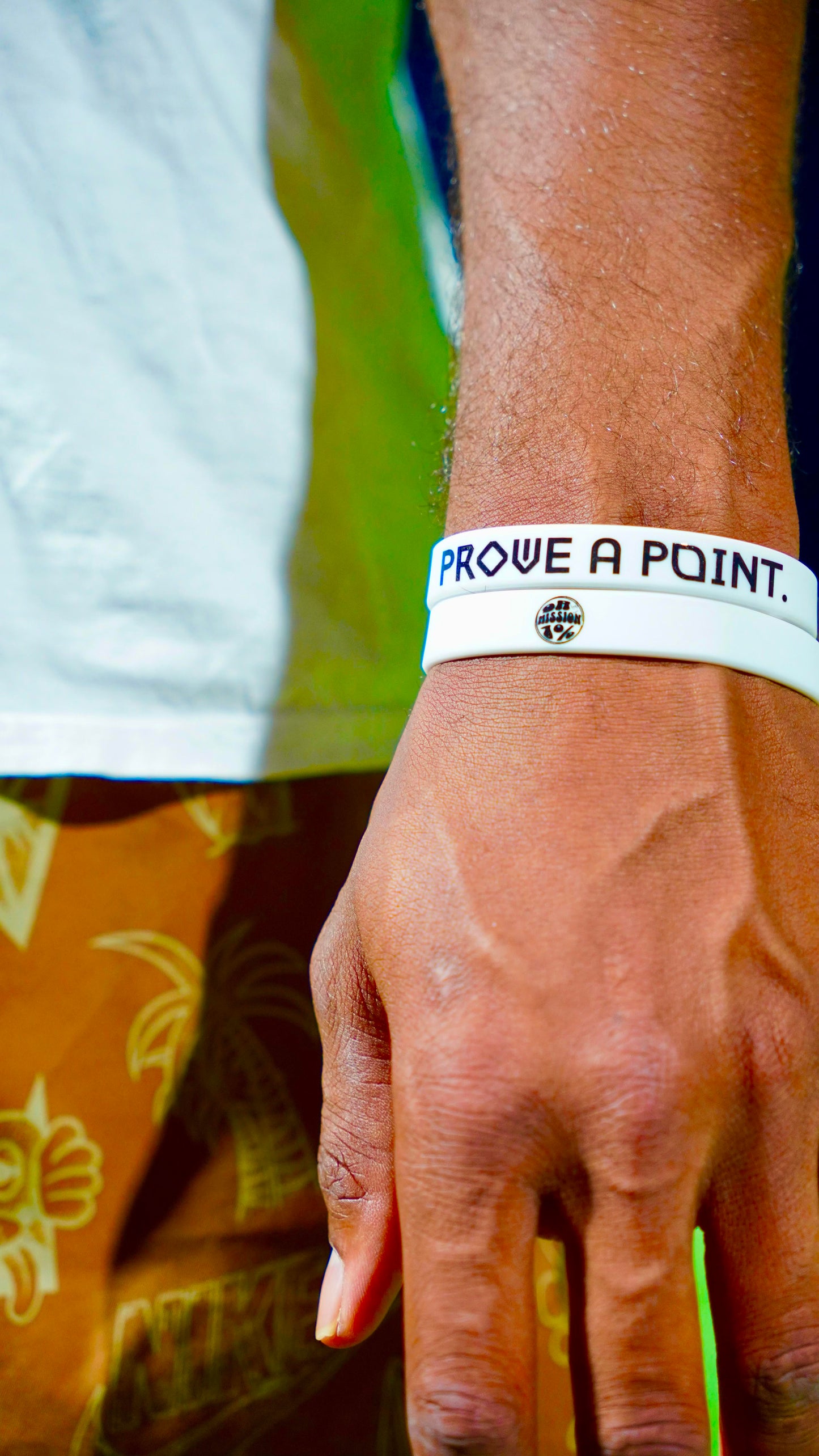 PROVE A POINT. WRISTBAND