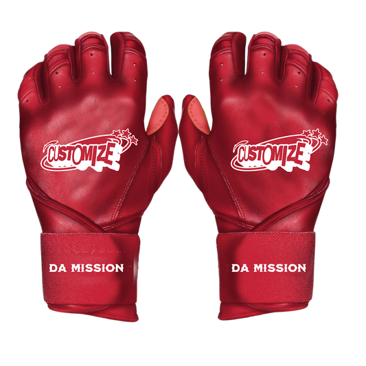 Customize: Red Batting Gloves